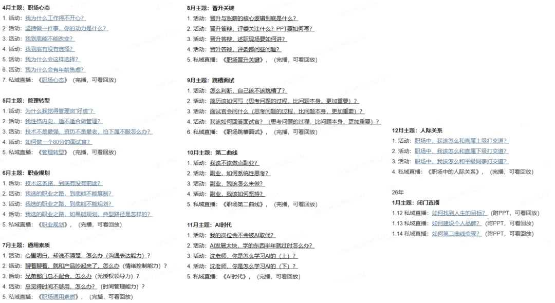 知识星球 知识星球全年活动与直播归档总览,加入即可回看
